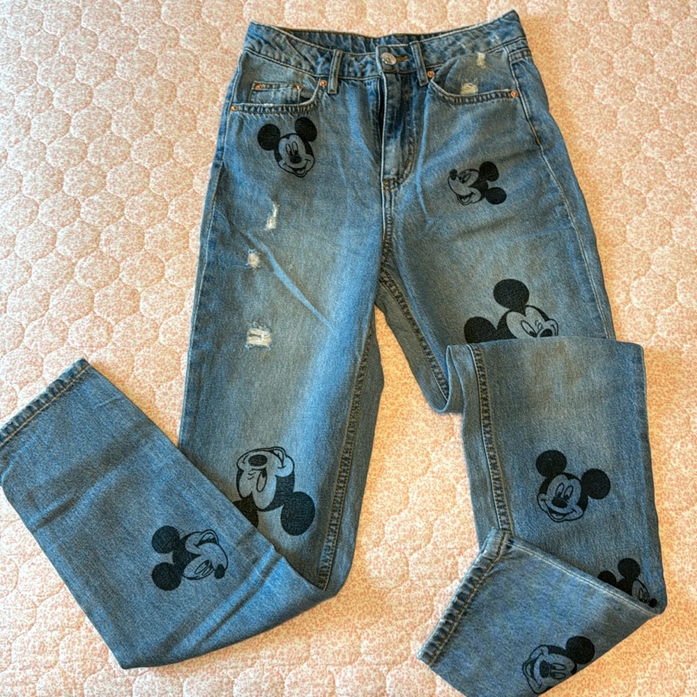 Mickey face jeans